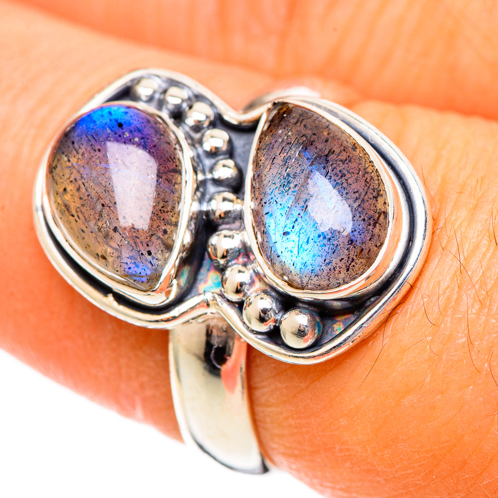 Labradorite Rings handcrafted by Anasilvercos - RING107805