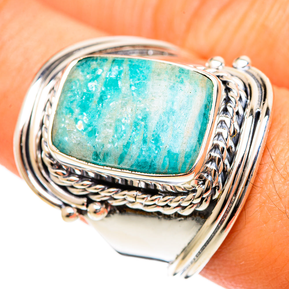 Amazonite Rings handcrafted by Anasilvercos - RING107807