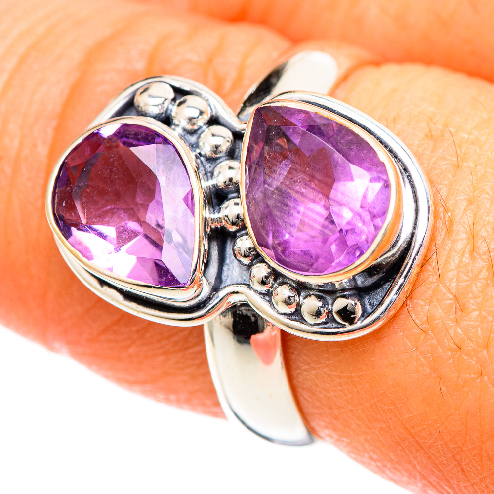 Amethyst Rings handcrafted by Anasilvercos - RING107824