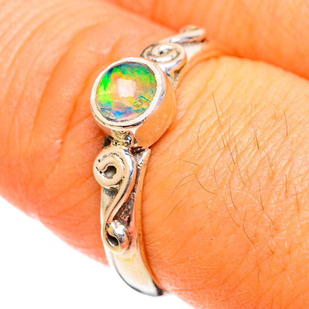 Ethiopian Opal Rings handcrafted by Anasilvercos - RING107831