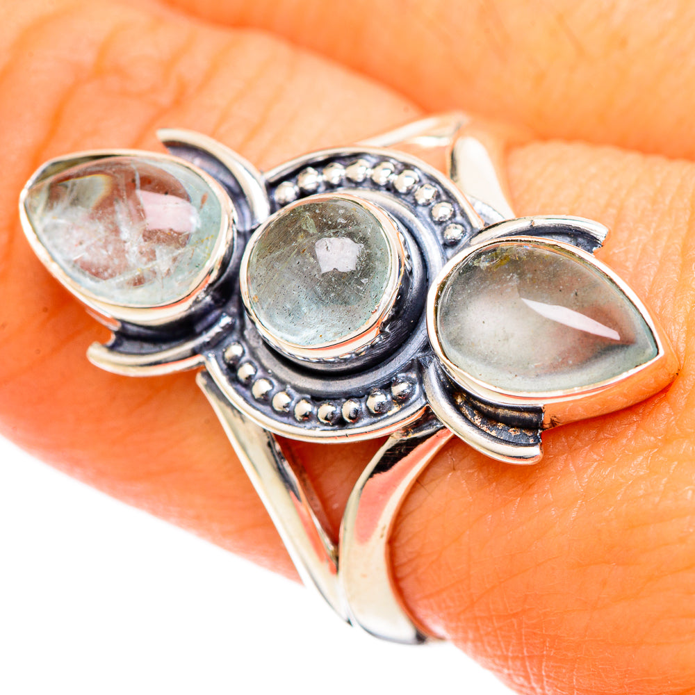 Aquamarine Rings handcrafted by Anasilvercos - RING107838