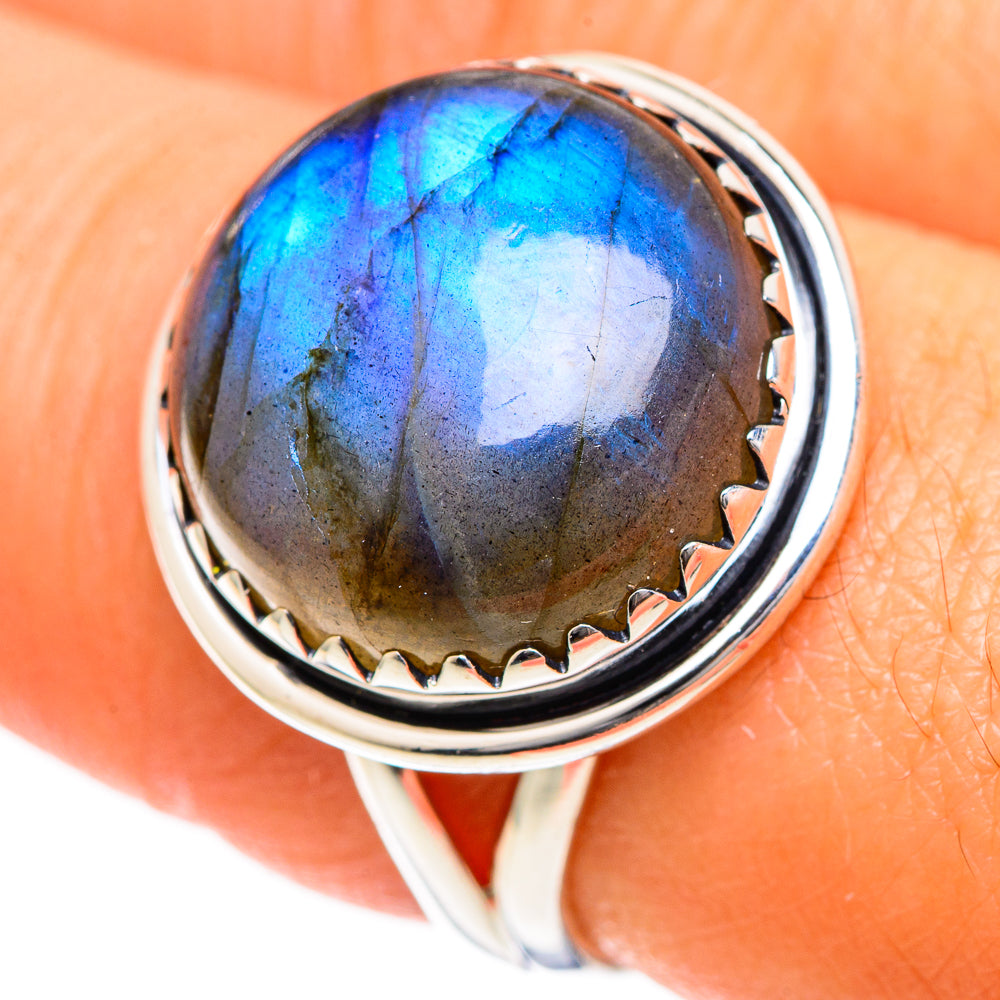 Labradorite Rings handcrafted by Anasilvercos - RING107839