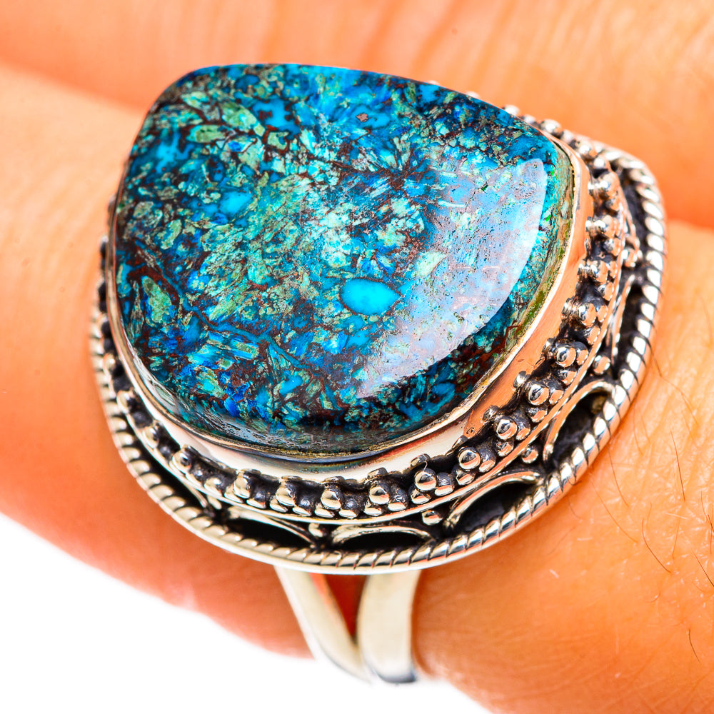 Shattuckite Rings handcrafted by Anasilvercos - RING107840