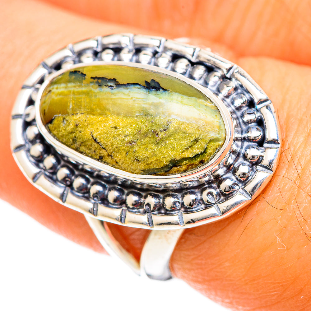 Rainforest Jasper Rings handcrafted by Anasilvercos - RING107842