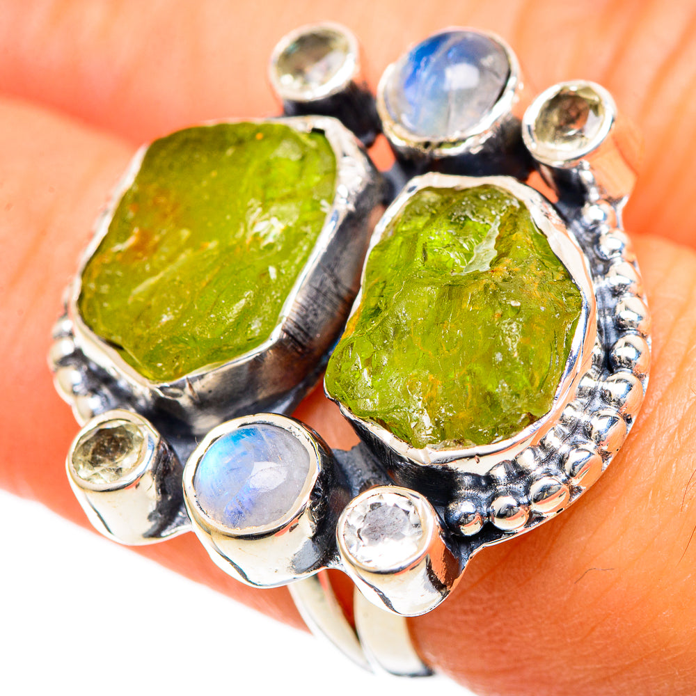 Peridot Rings handcrafted by Anasilvercos - RING107843