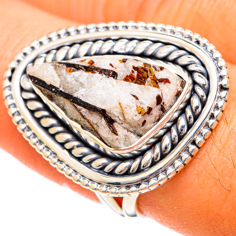 Astrophyllite Rings handcrafted by Anasilvercos - RING107850