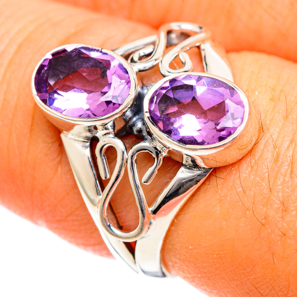 Amethyst Rings handcrafted by Anasilvercos - RING107852