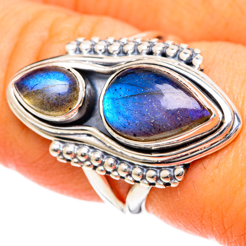 Labradorite Rings handcrafted by Anasilvercos - RING107866