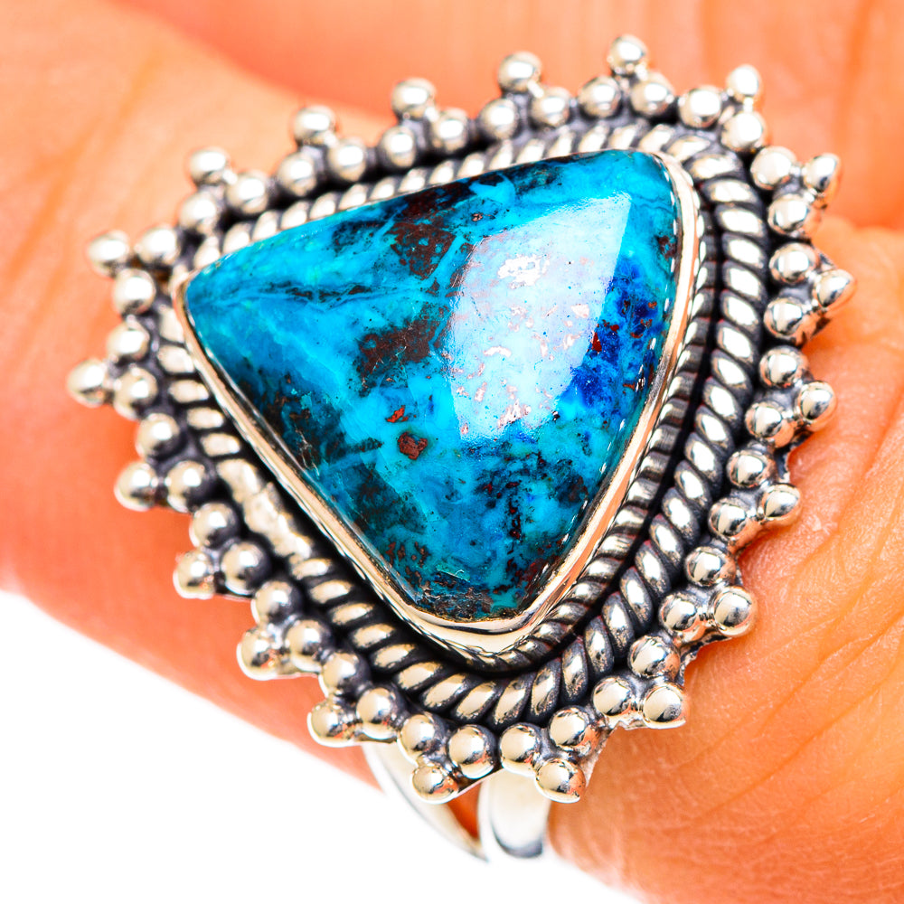 Shattuckite Rings handcrafted by Anasilvercos - RING107869