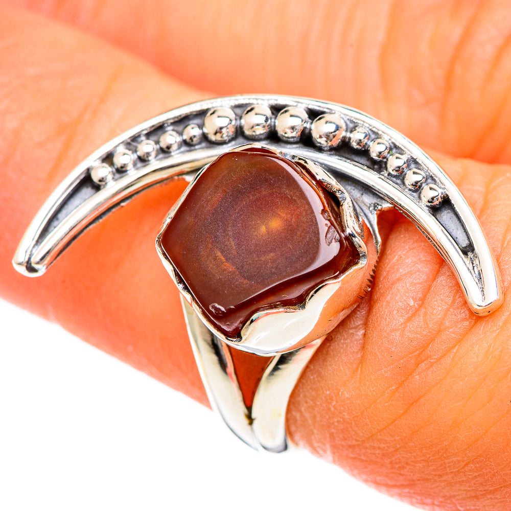 Mexican Fire Agate Rings handcrafted by Anasilvercos - RING107881