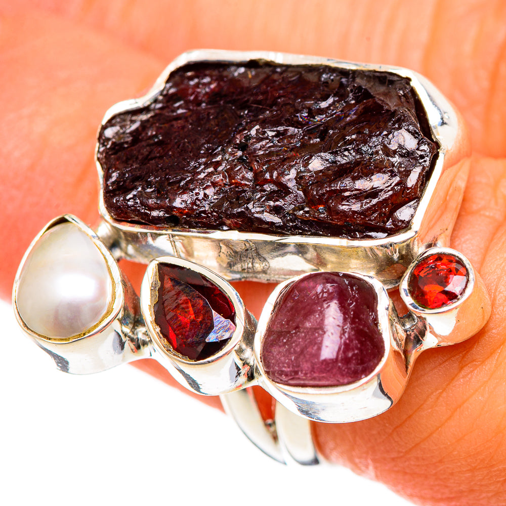 Garnet Rings handcrafted by Anasilvercos - RING107889