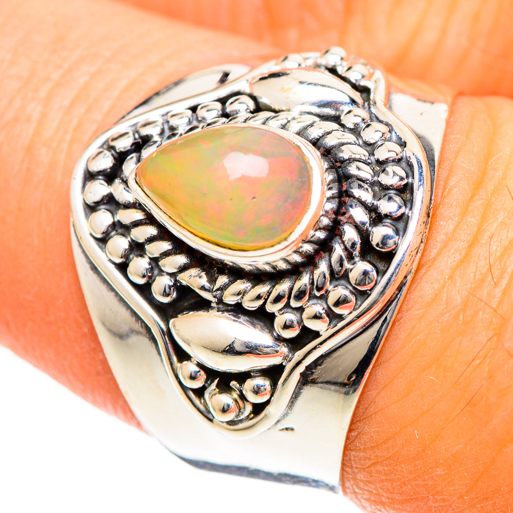 Ethiopian Opal Rings handcrafted by Anasilvercos - RING107896
