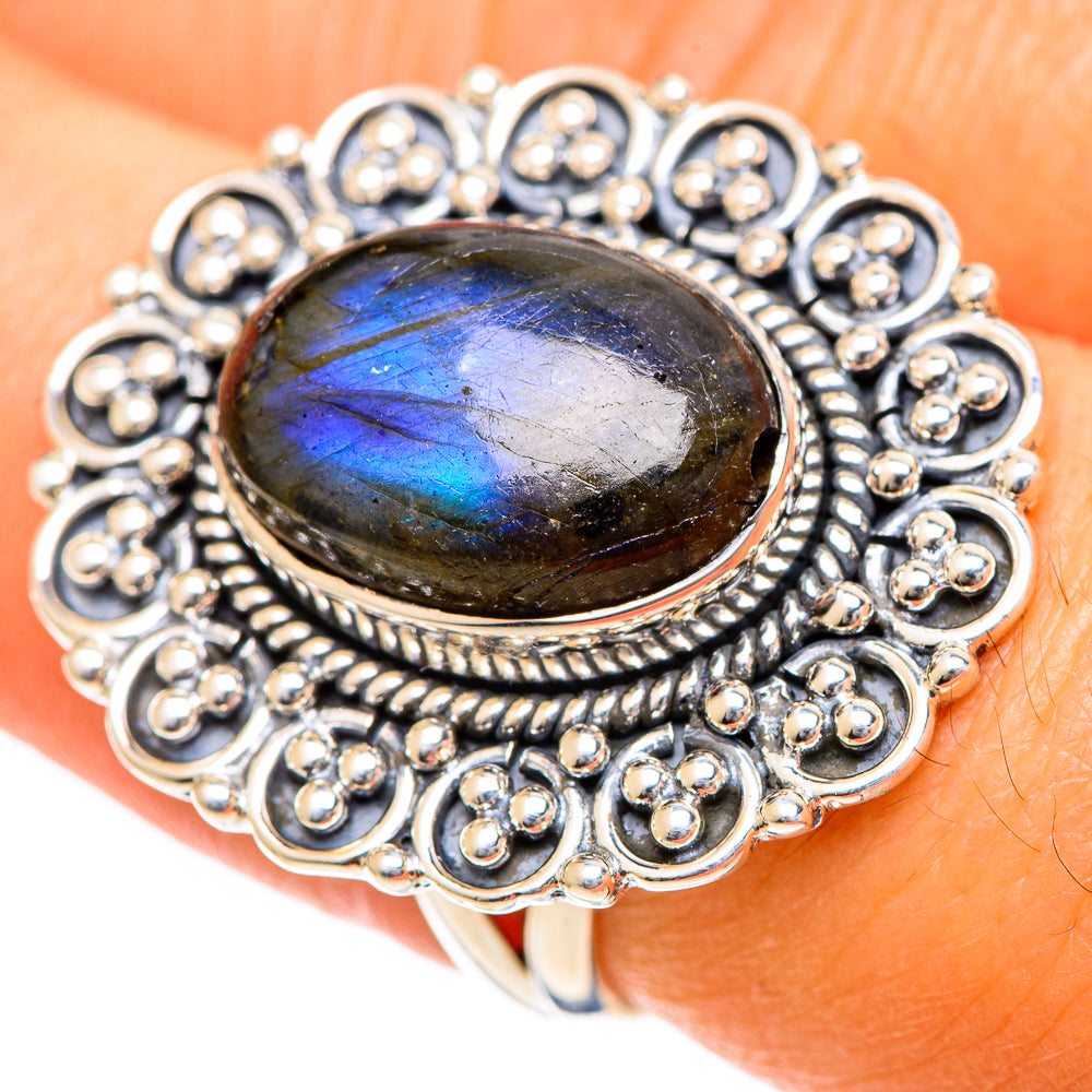 Labradorite Rings handcrafted by Anasilvercos - RING107898