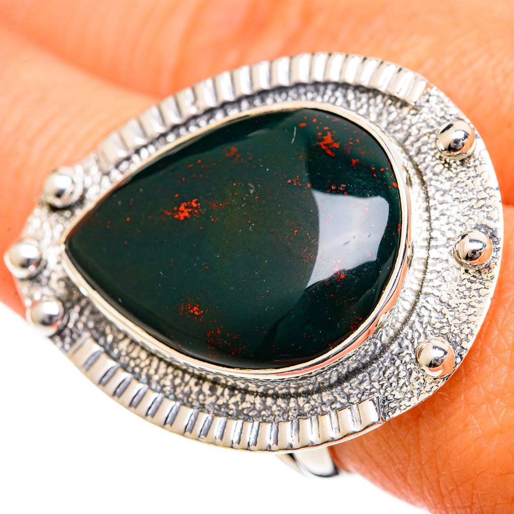 Bloodstone Rings handcrafted by Anasilvercos - RING107943