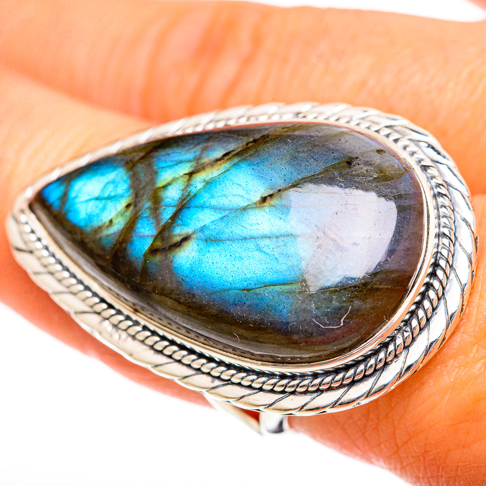 Labradorite Rings handcrafted by Anasilvercos - RING107971
