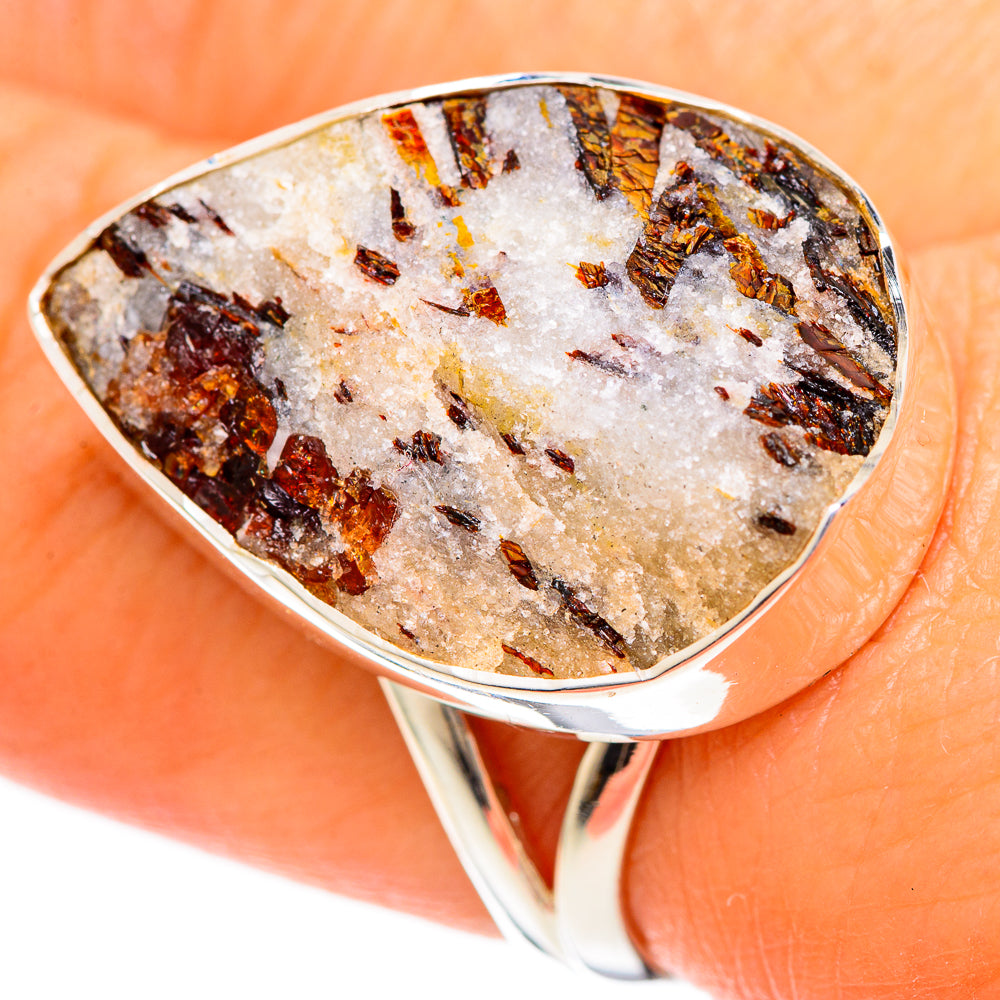 Astrophyllite Rings handcrafted by Anasilvercos - RING107993