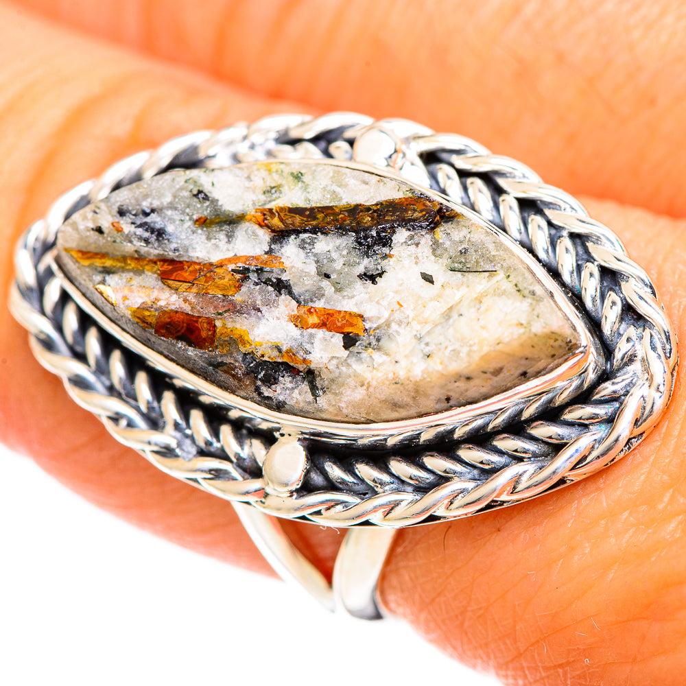 Astrophyllite Rings handcrafted by Anasilvercos - RING108024