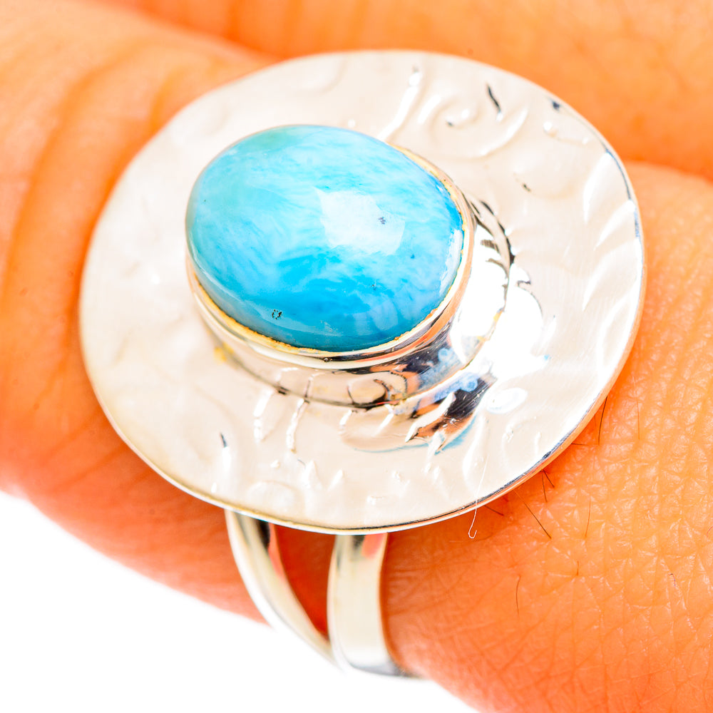 Larimar Rings handcrafted by Anasilvercos - RING108027