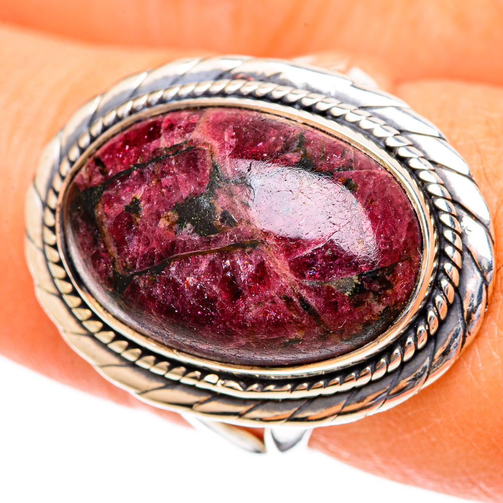Russian Eudialyte Rings handcrafted by Anasilvercos - RING108049