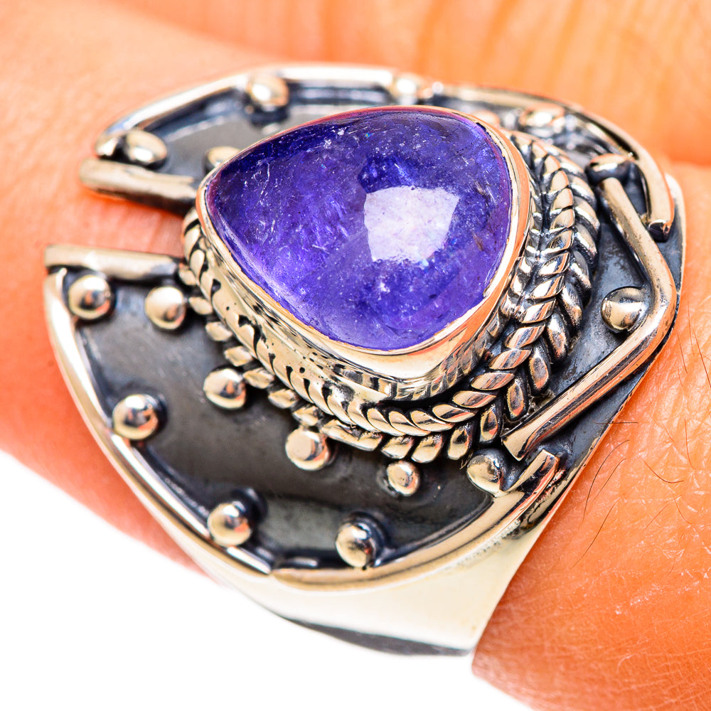 Tanzanite Rings handcrafted by Anasilvercos - RING108052