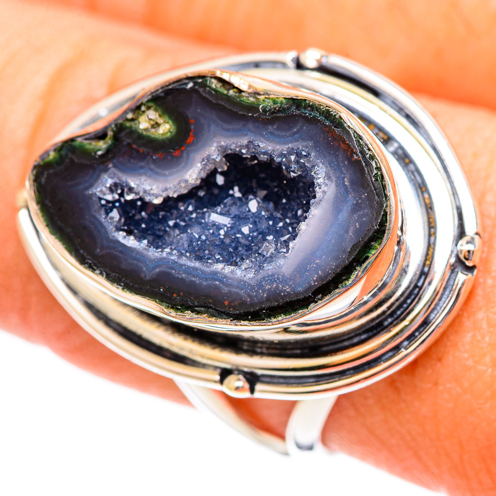 Coconut Geode Druzy Rings handcrafted by Anasilvercos - RING108056