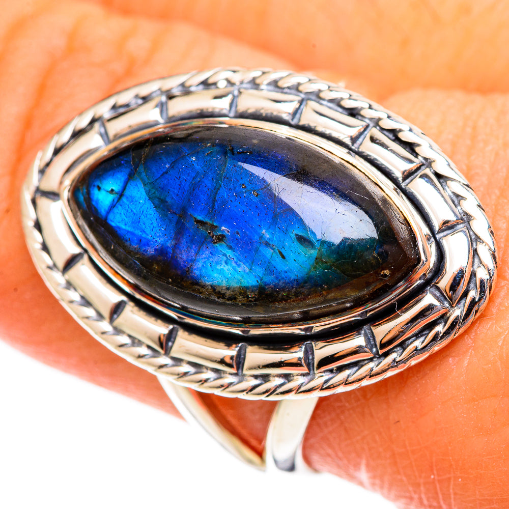 Labradorite Rings handcrafted by Anasilvercos - RING108069