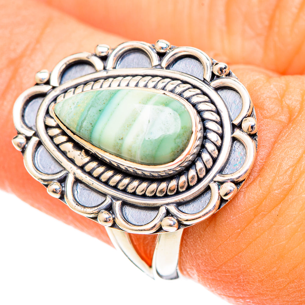 Ocean Jasper Rings handcrafted by Anasilvercos - RING108081