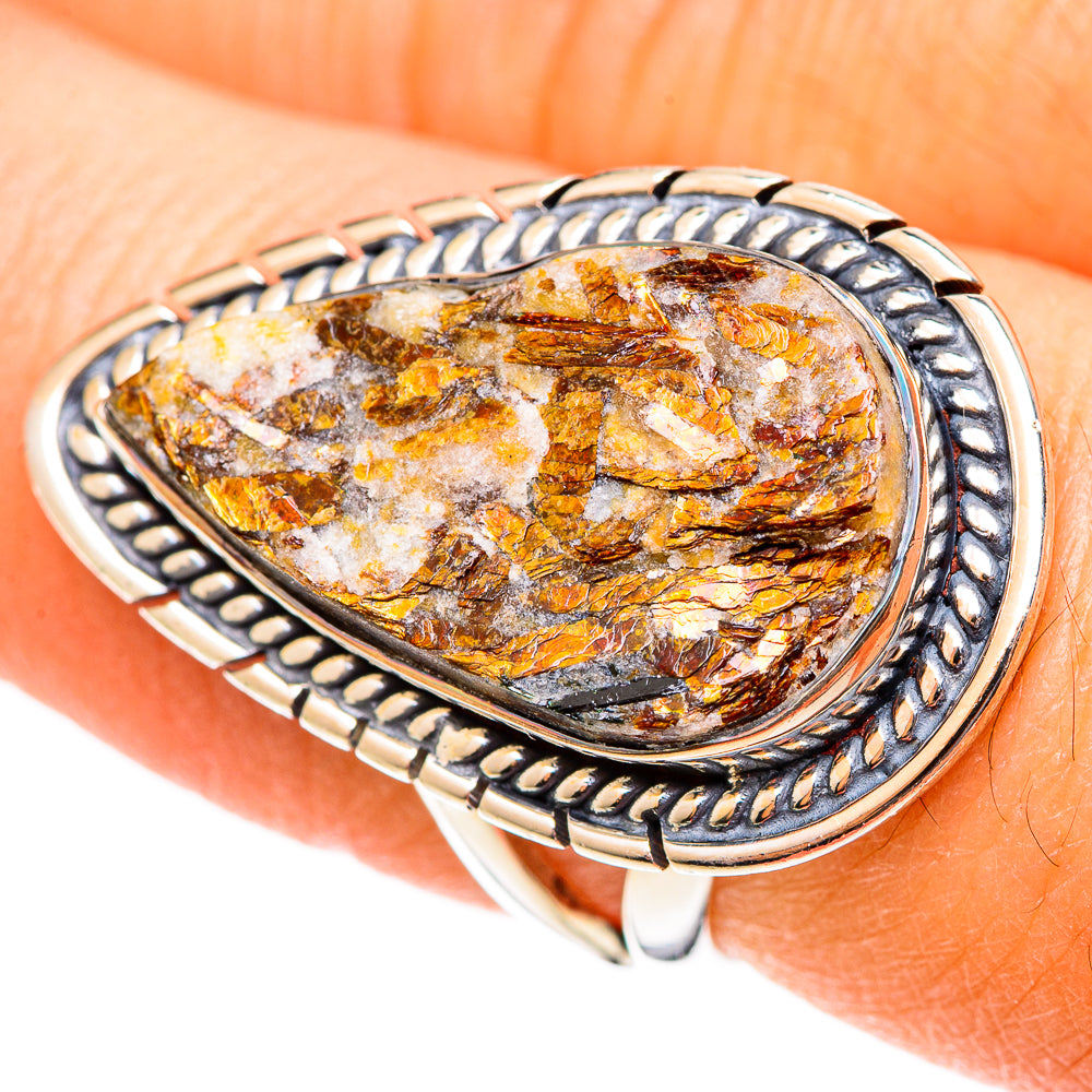 Astrophyllite Rings handcrafted by Anasilvercos - RING108083