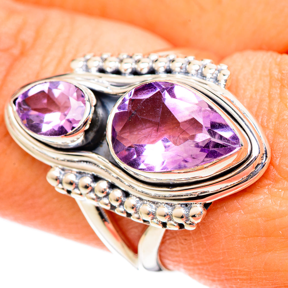 Amethyst Rings handcrafted by Anasilvercos - RING108088