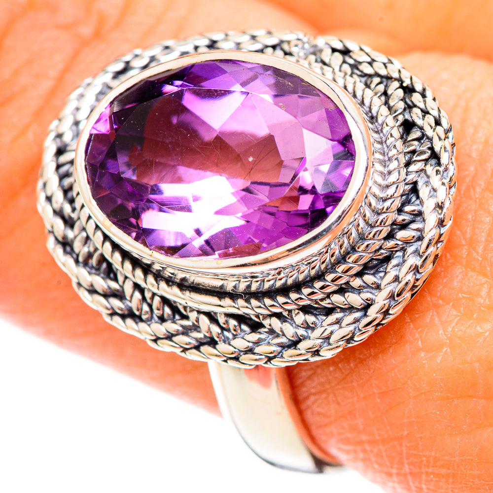 Amethyst Rings handcrafted by Anasilvercos - RING108090