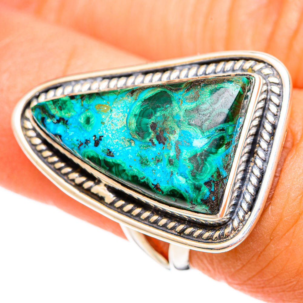 Chrysocolla Rings handcrafted by Anasilvercos - RING108103