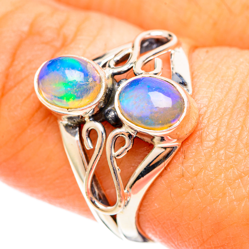 Ethiopian Opal Rings handcrafted by Anasilvercos - RING108106