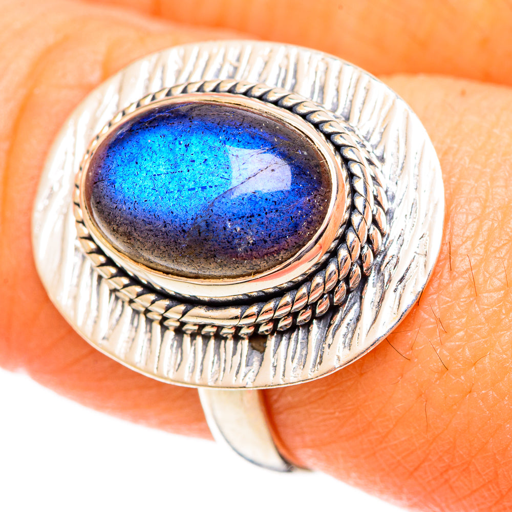 Labradorite Rings handcrafted by Anasilvercos - RING108109