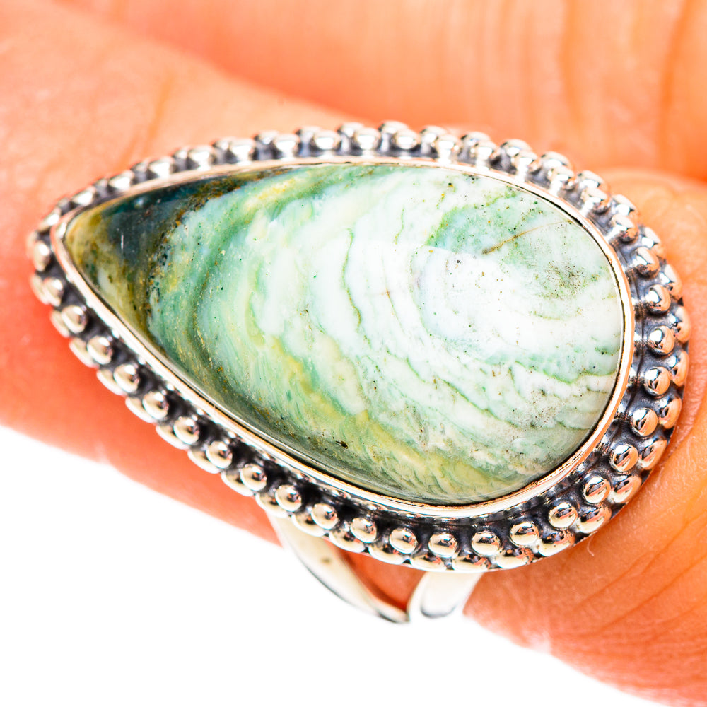 Polychrome Jasper Rings handcrafted by Anasilvercos - RING108115