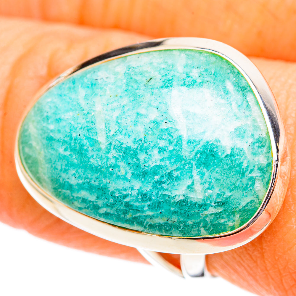Amazonite Rings handcrafted by Anasilvercos - RING108117