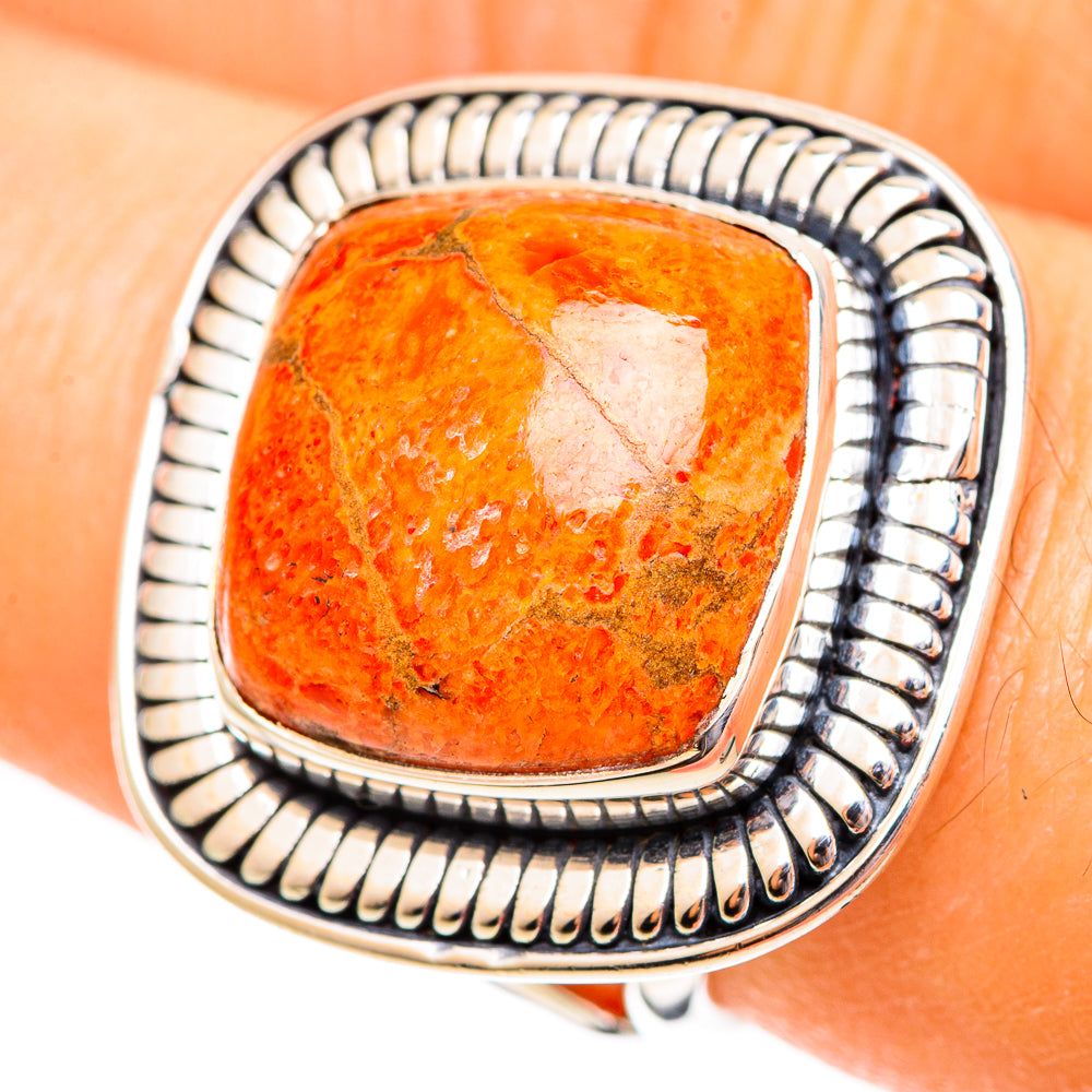 Sponge Coral Rings handcrafted by Anasilvercos - RING108124