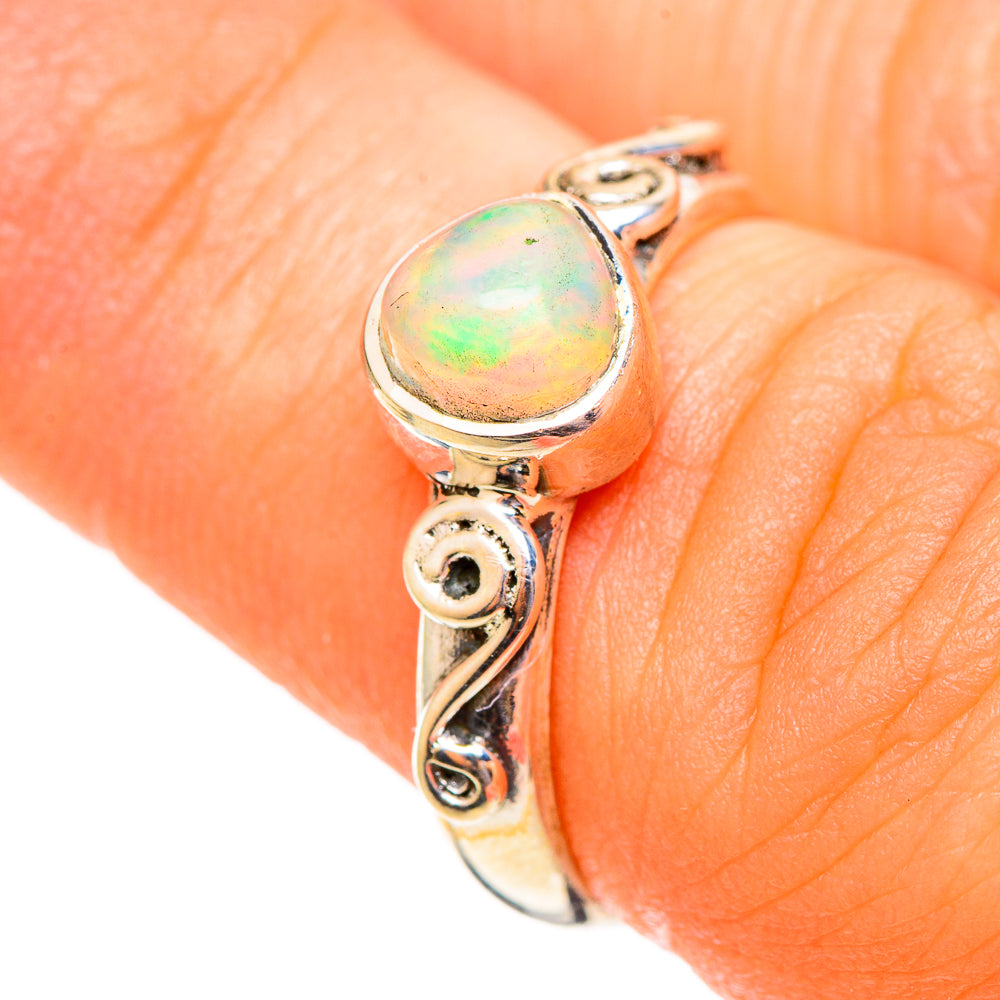 Ethiopian Opal Rings handcrafted by Anasilvercos - RING108141