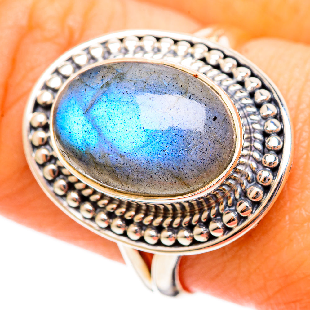 Labradorite Rings handcrafted by Anasilvercos - RING108145