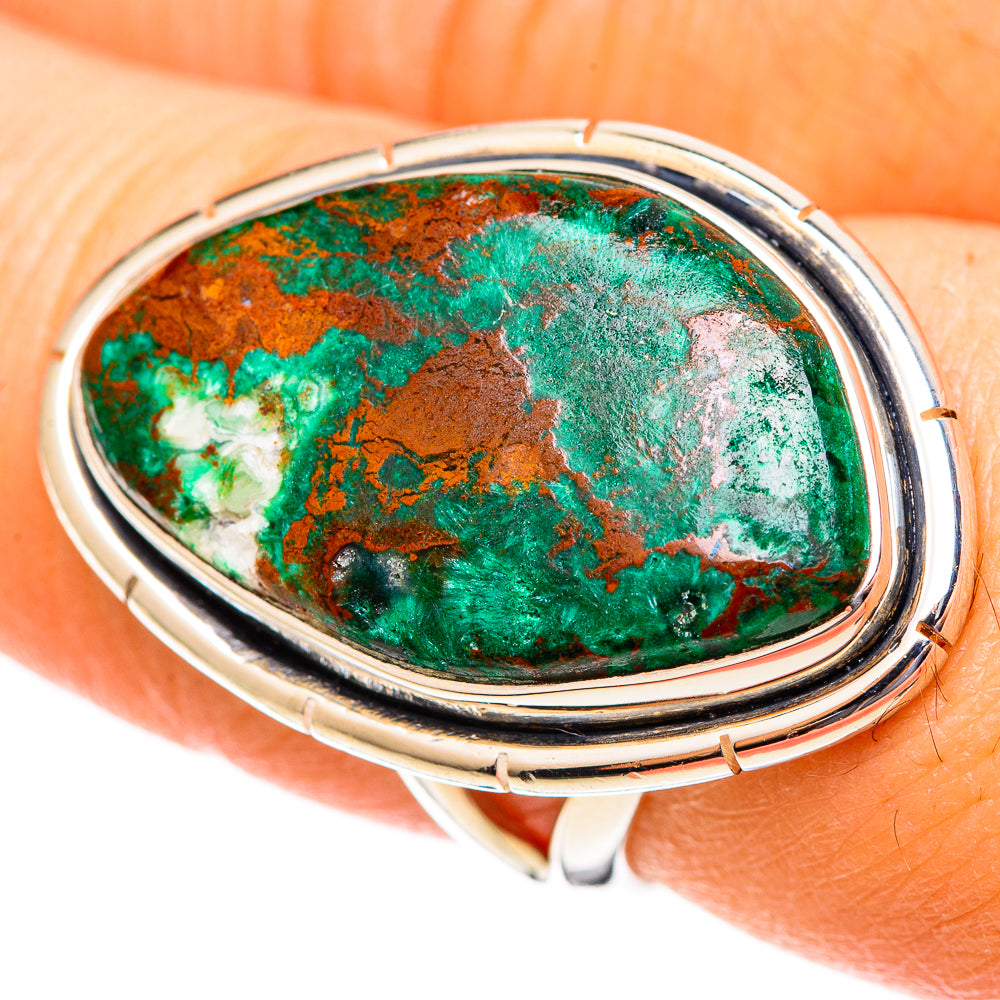 Chrysocolla Rings handcrafted by Anasilvercos - RING108156