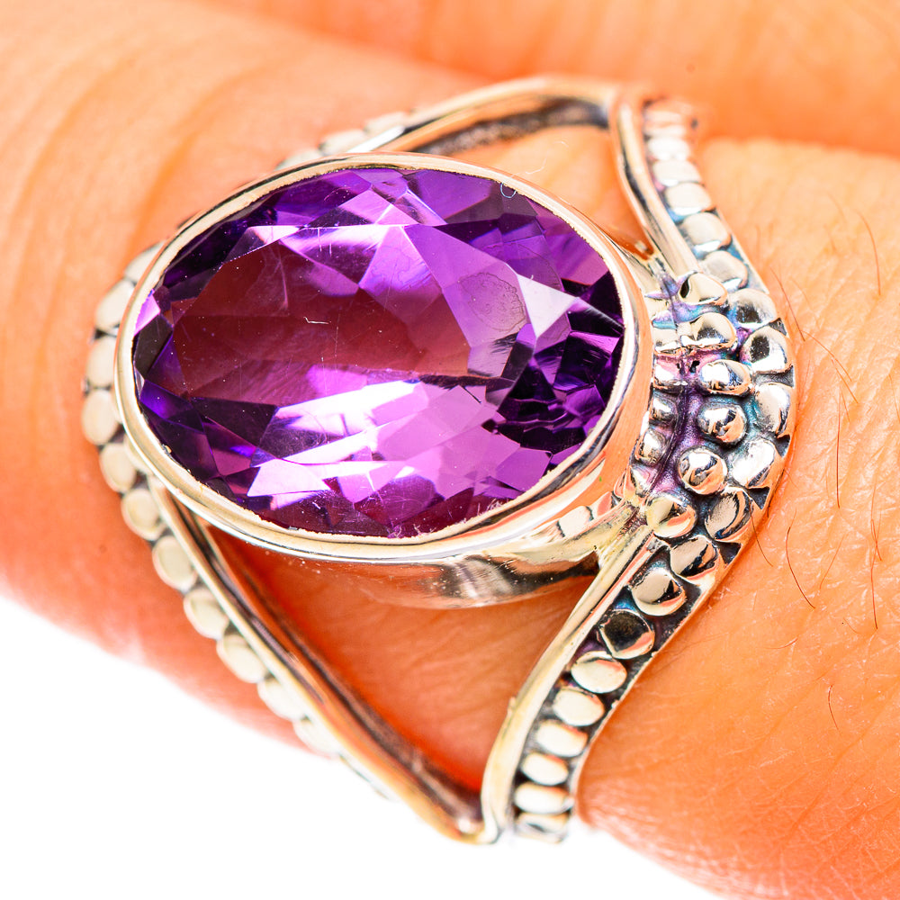 Amethyst Rings handcrafted by Anasilvercos - RING108164