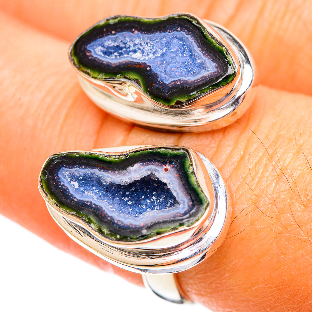 Coconut Geode Druzy Rings handcrafted by Anasilvercos - RING108168