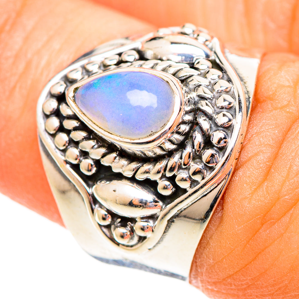 Ethiopian Opal Rings handcrafted by Anasilvercos - RING108178