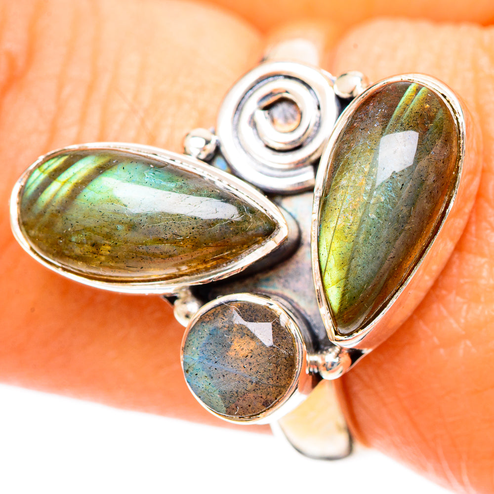 Labradorite Rings handcrafted by Anasilvercos - RING108188