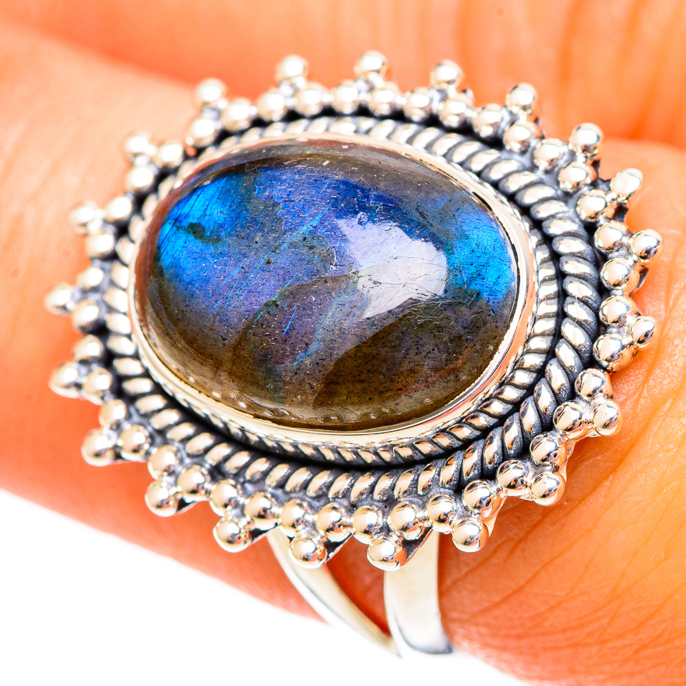 Labradorite Rings handcrafted by Anasilvercos - RING108215