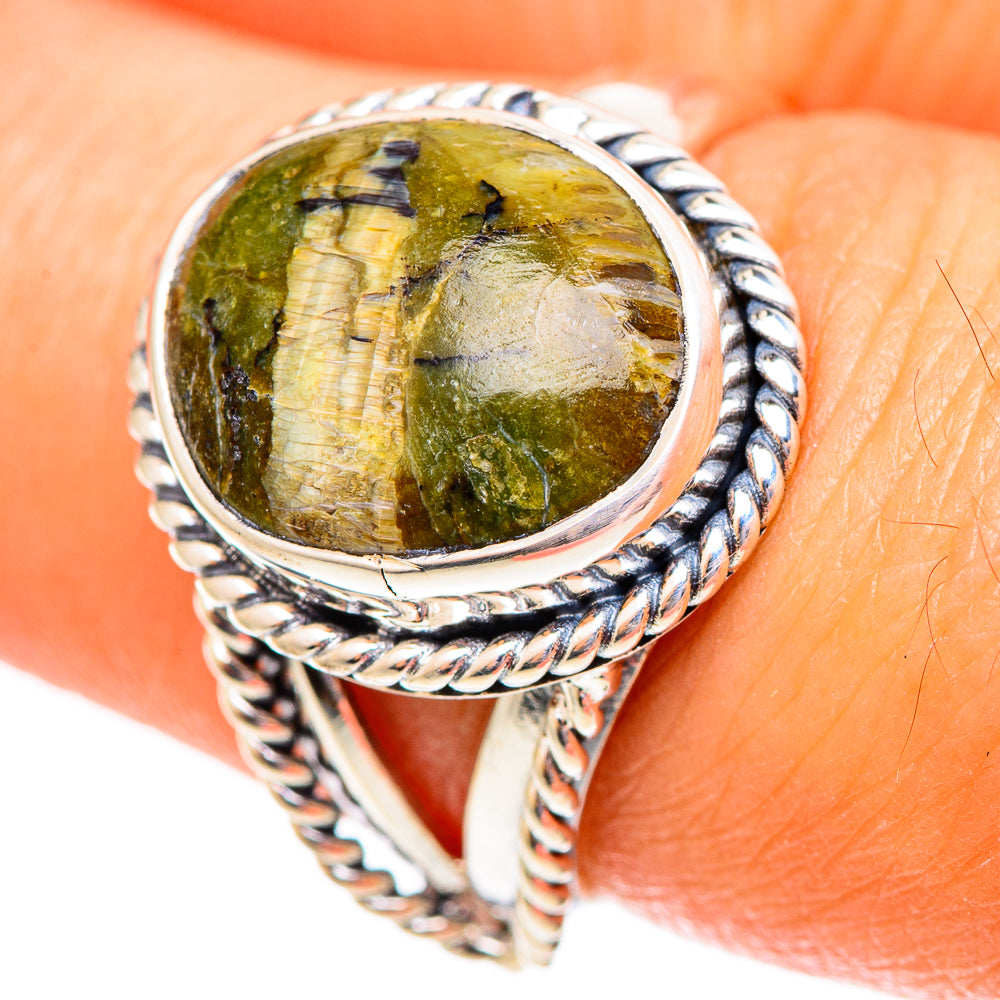 Rainforest Jasper Rings handcrafted by Anasilvercos - RING108222