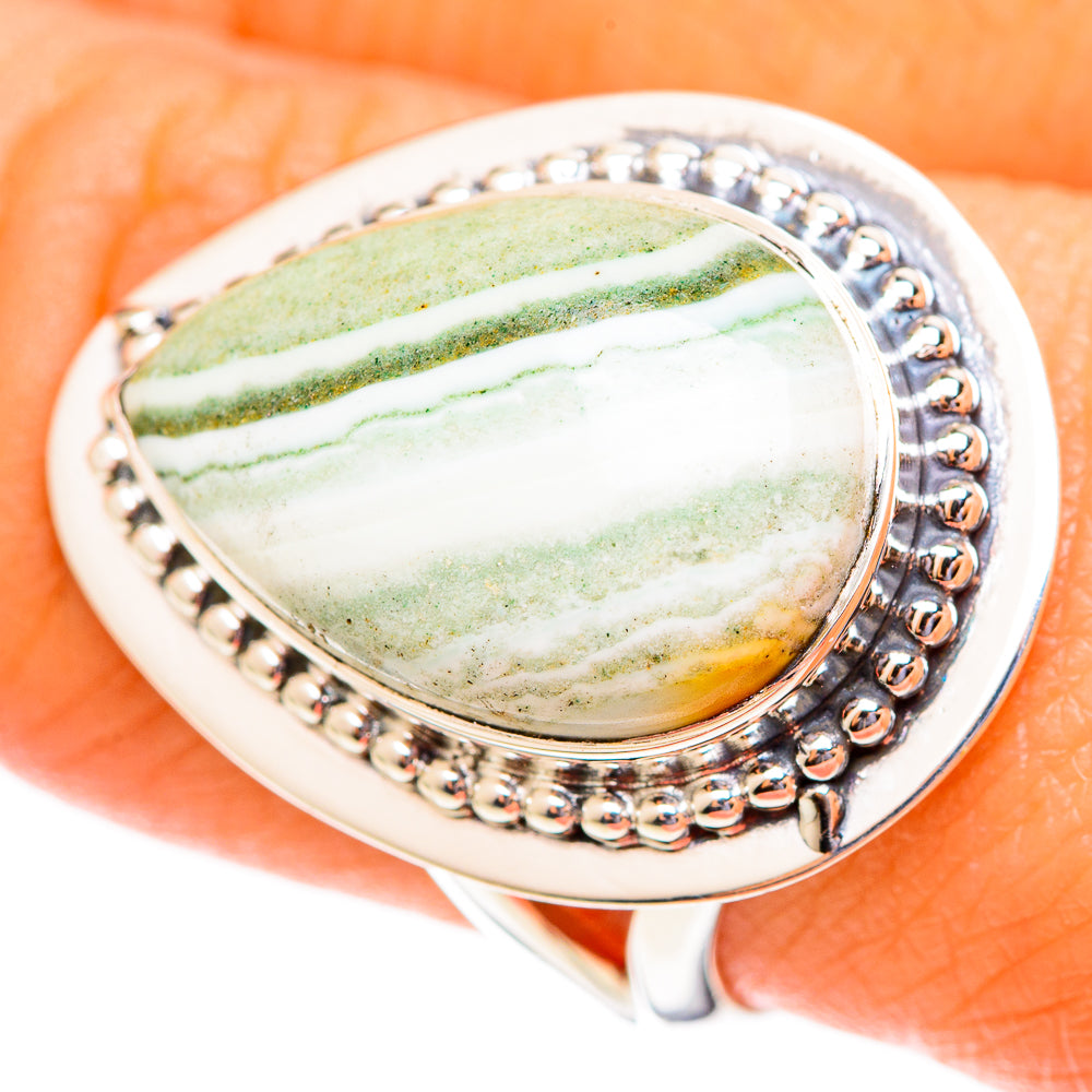 Ocean Jasper Rings handcrafted by Anasilvercos - RING108223