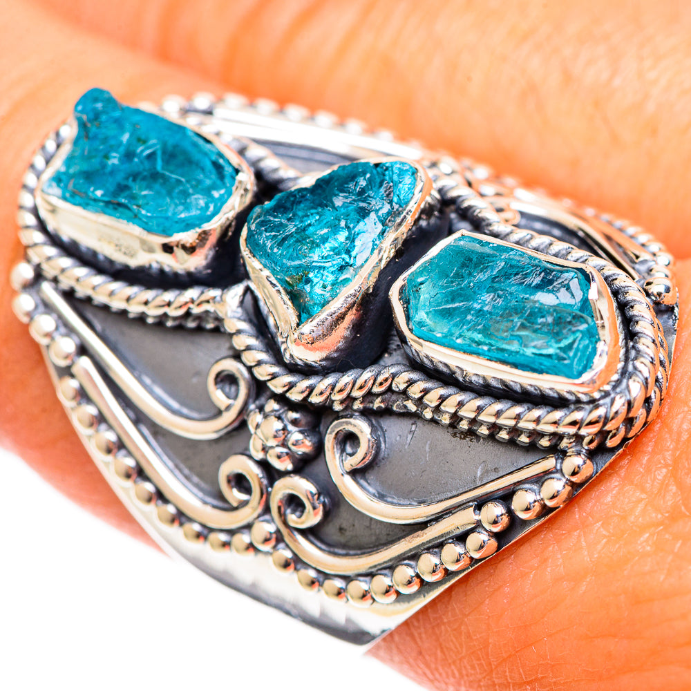 Apatite Rings handcrafted by Anasilvercos - RING108247