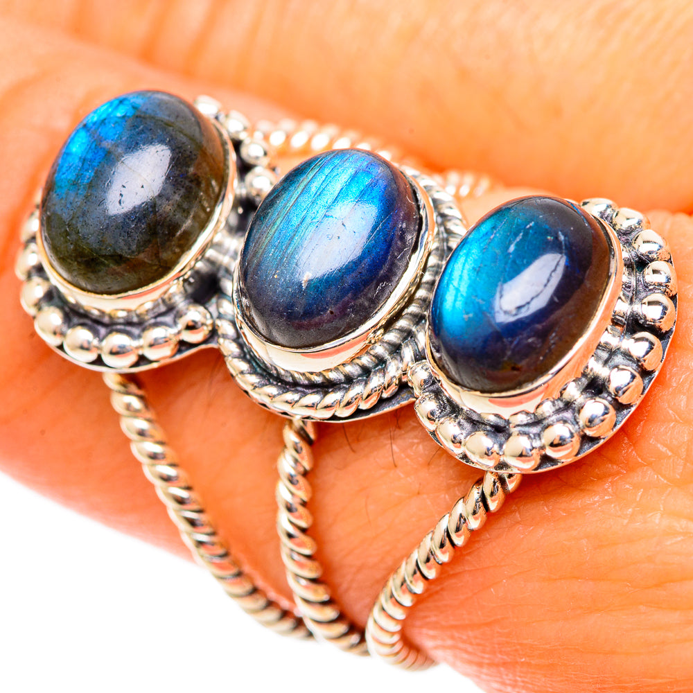 Labradorite Rings handcrafted by Anasilvercos - RING108250