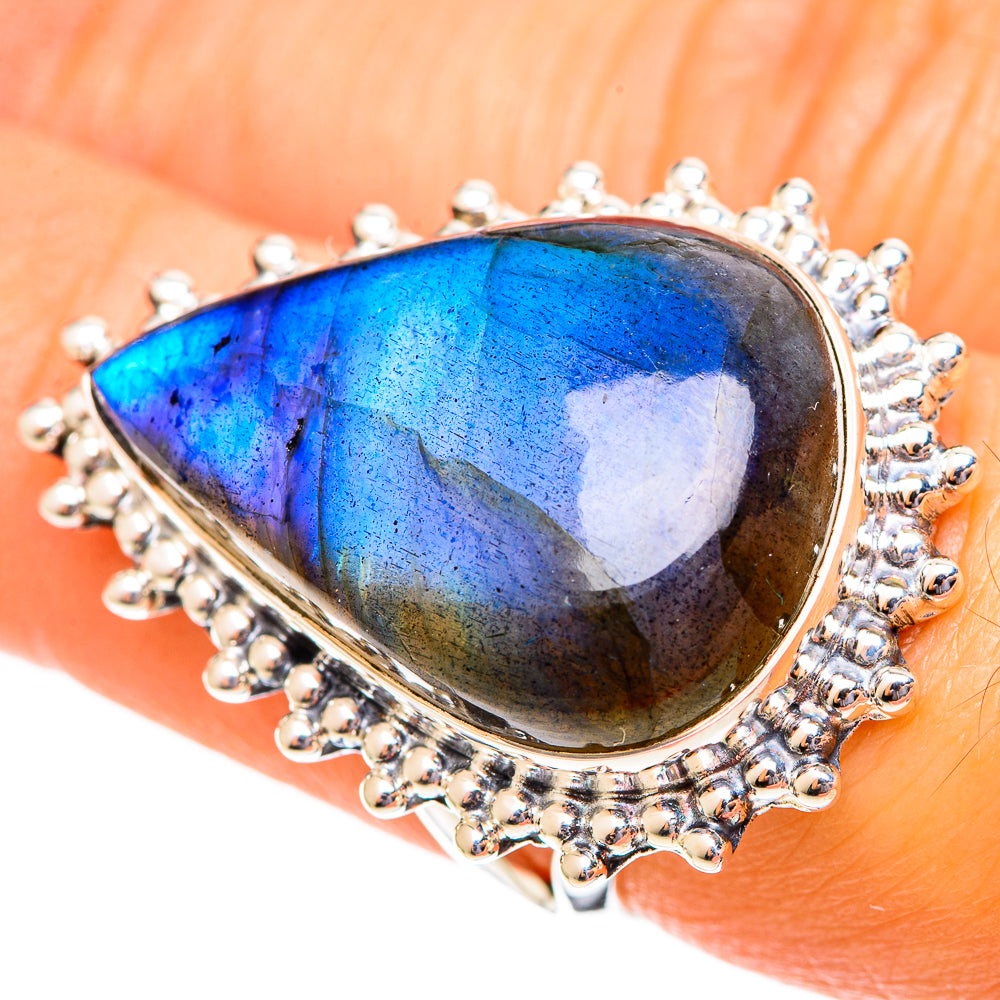 Labradorite Rings handcrafted by Anasilvercos - RING108253