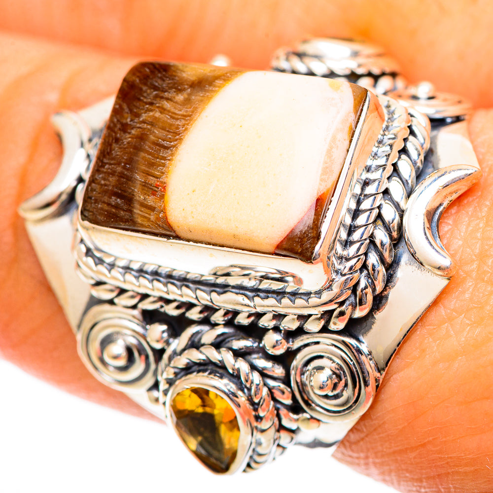 Peanut Wood Jasper Rings handcrafted by Anasilvercos - RING108265